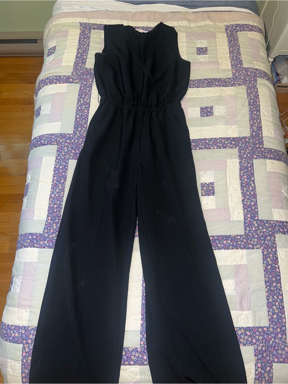 Joe Fresh Black Sleeveless Wide-Leg Jumpsuit